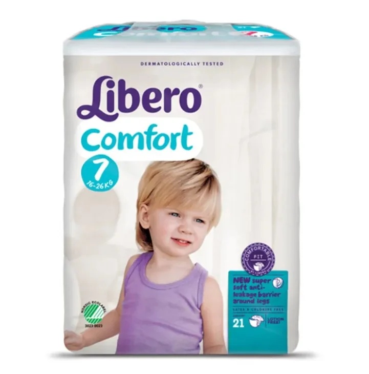 LIBERO Libero Comfort 7–21 Ademende en ultrazachte luiers