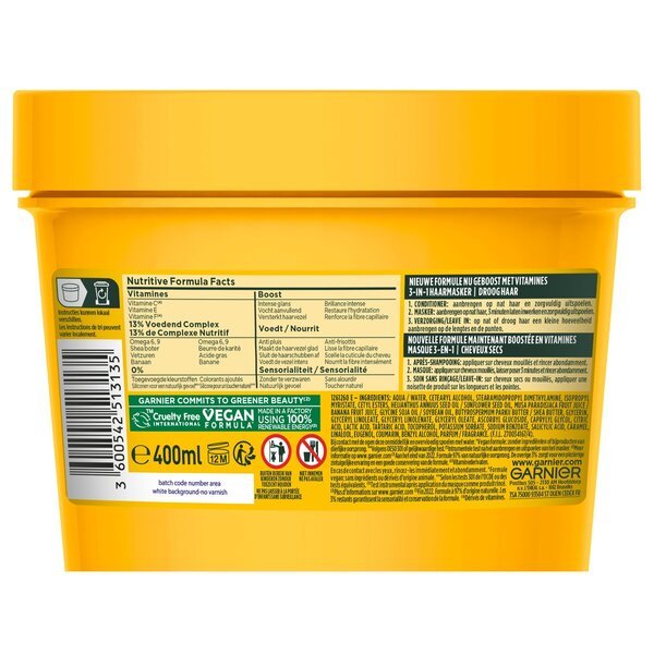 Garnier Fructis Výživná banánová vlasová maska 3 v 1<br>400ml