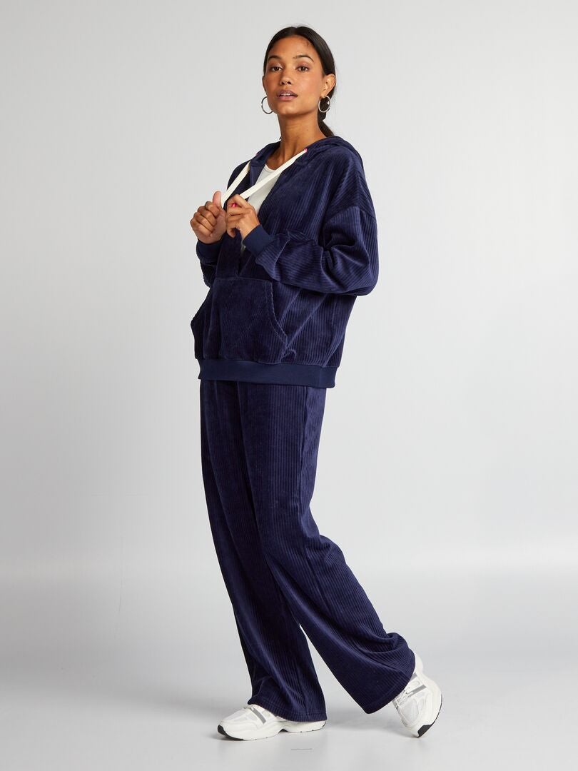 Corduroy sweatshirt - blauw
