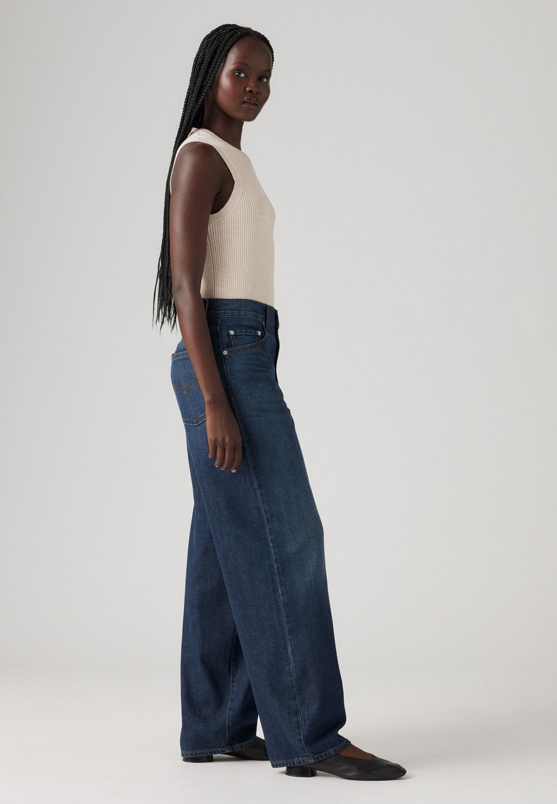 Levi's® BAGGY DAD - Relaxed fit jeans - vind je linnen + denim erg?