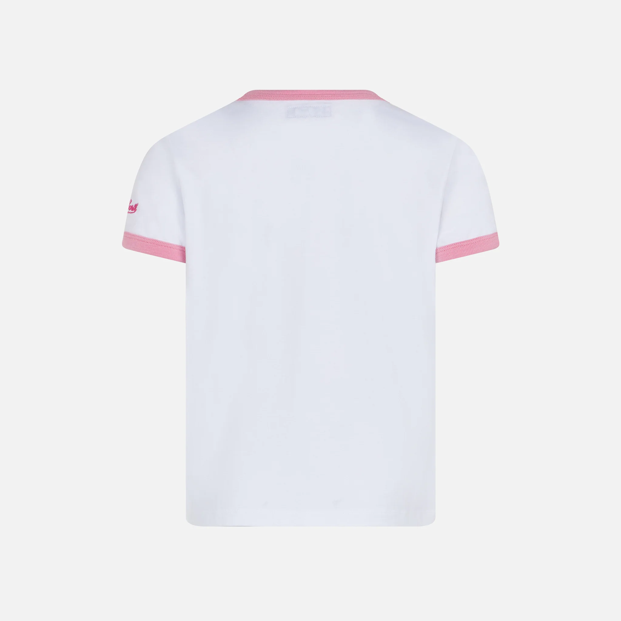 Katoenen T-shirt voor meisjes met print van het paradijs van St. Barth.