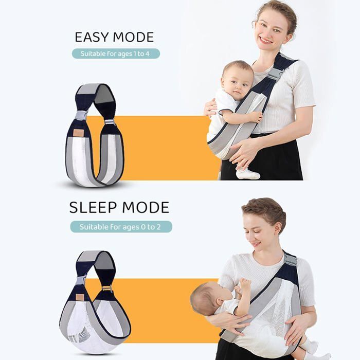 Porte Bébé Hanches Côté Ergonomique Portable,Réglable, léger et respirant,pour Bebe Nouveau-nés et Tout-Petits jusqu'à 15 kg