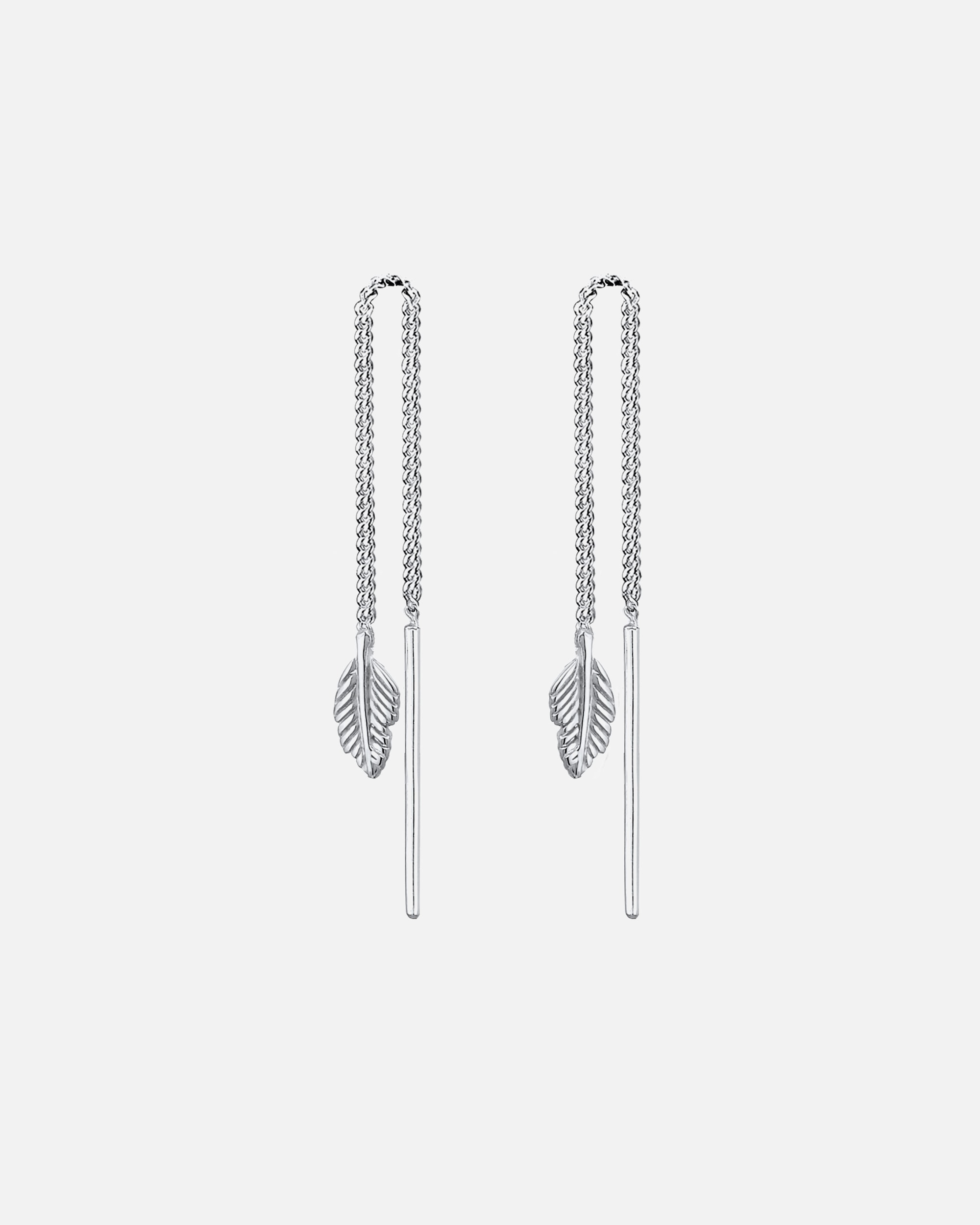 Elli Plume Pull-Through Trend Boucles d'Oreilles Femme - Argent (925/1000)