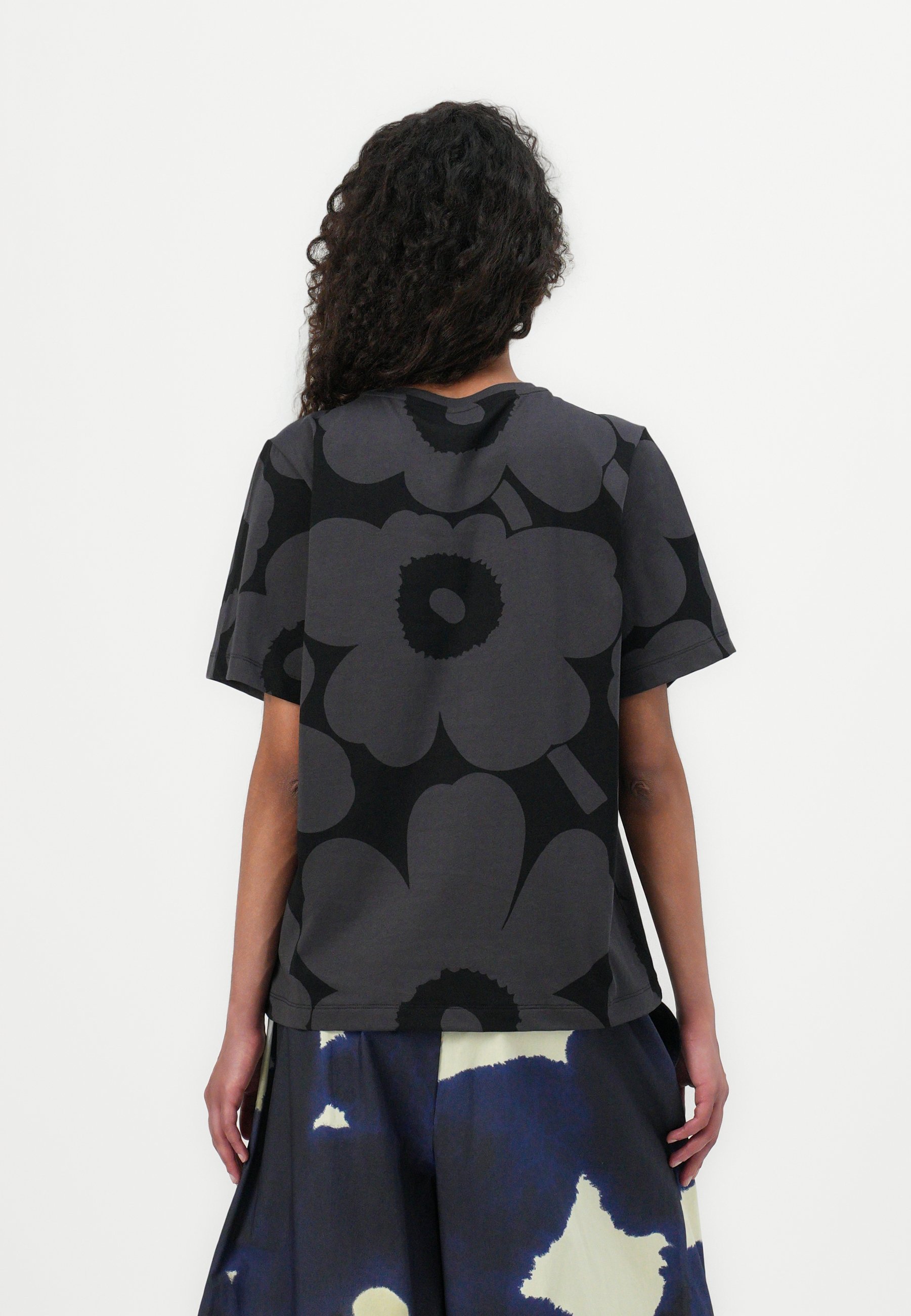 Marimekko TUNNIT UNIKKO - T-shirt print - zwart/donkergrijs