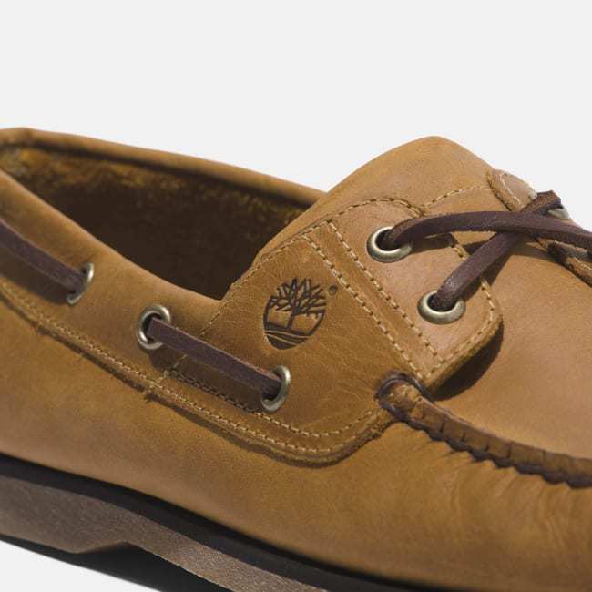 Scarpa da Barca in Pelle Classic da Uomo in                giallo