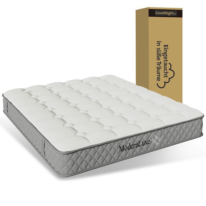 Orthopedic mattress 160x200 cm cold foam springs 7 zones H3 (medium) 20 cm