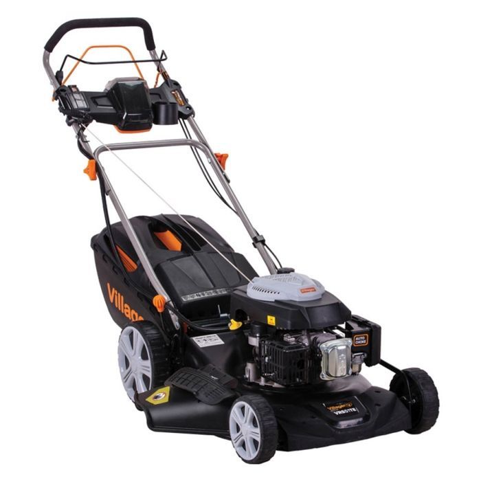 Tondeuse tractée mulching démarrage électrique 173cc 4 en 1 lame 50cm Villager Falcon 5111T-ES