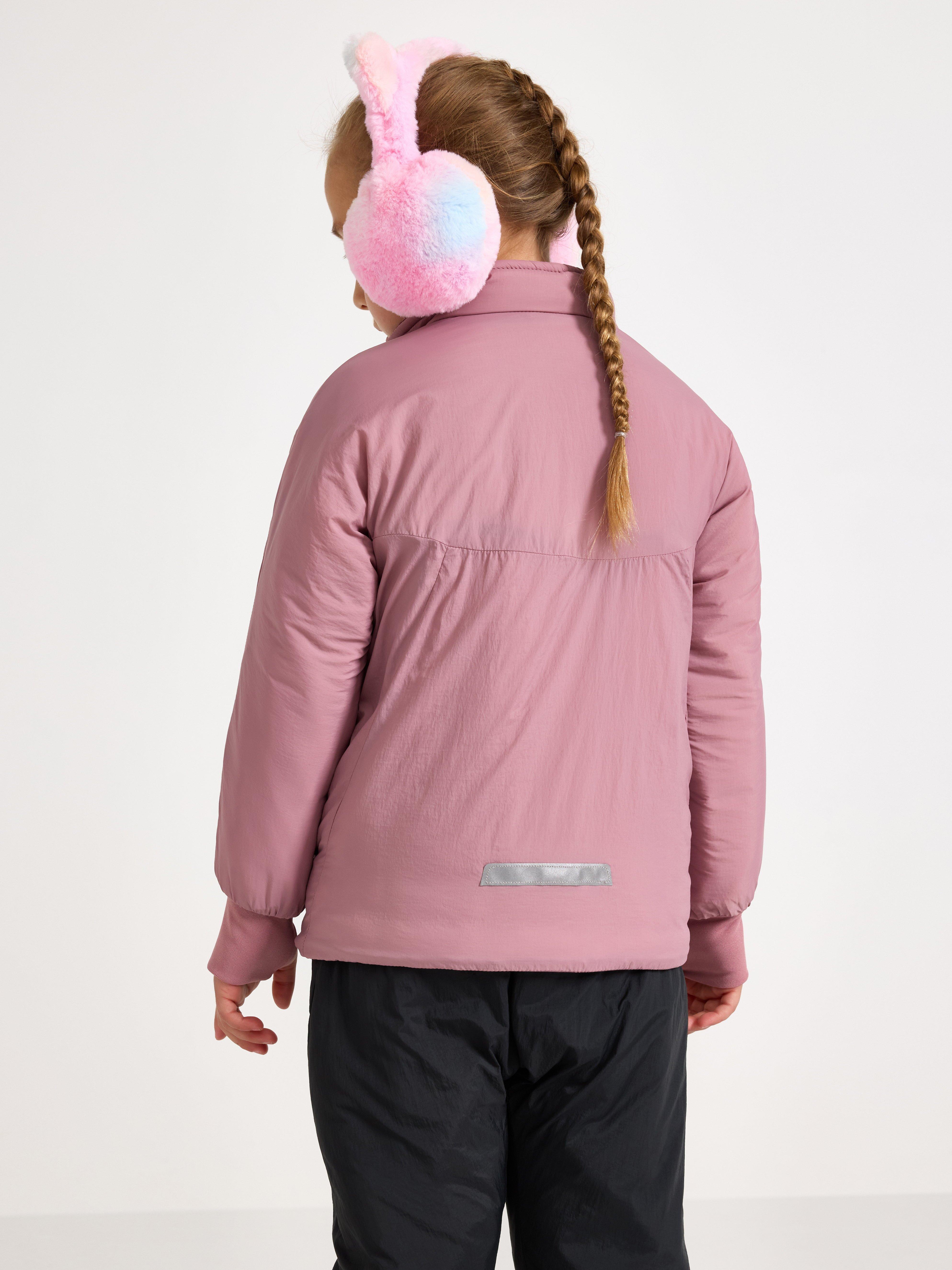 Voděodolná, lehká zateplená bunda – Dětské funkční oblečení Dusty Pink