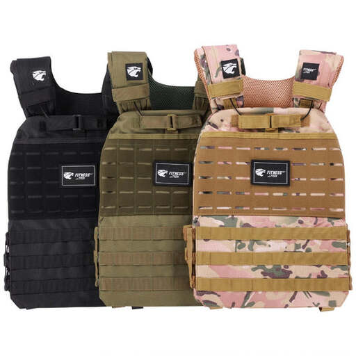  Fitness Tech Weighted Vest with Weight Plates (Green)