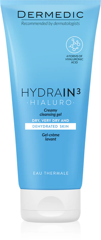 Krémový čistiaci gél Dermedic Hydrain3 Hialuro