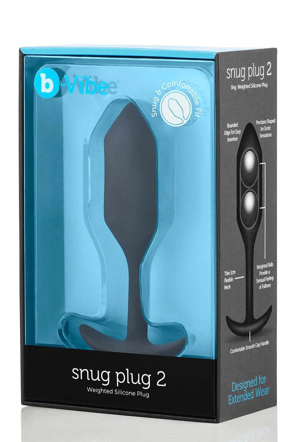 B-Vibe Snug Plug 2 Crni