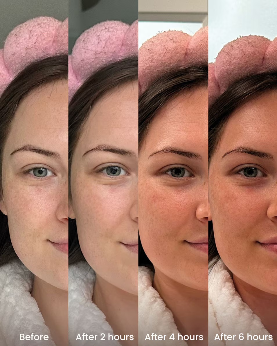 Picături de bronzare cu acid hialuronic CLAY AND GLOW Picături de bronzare cu acid hialuronic