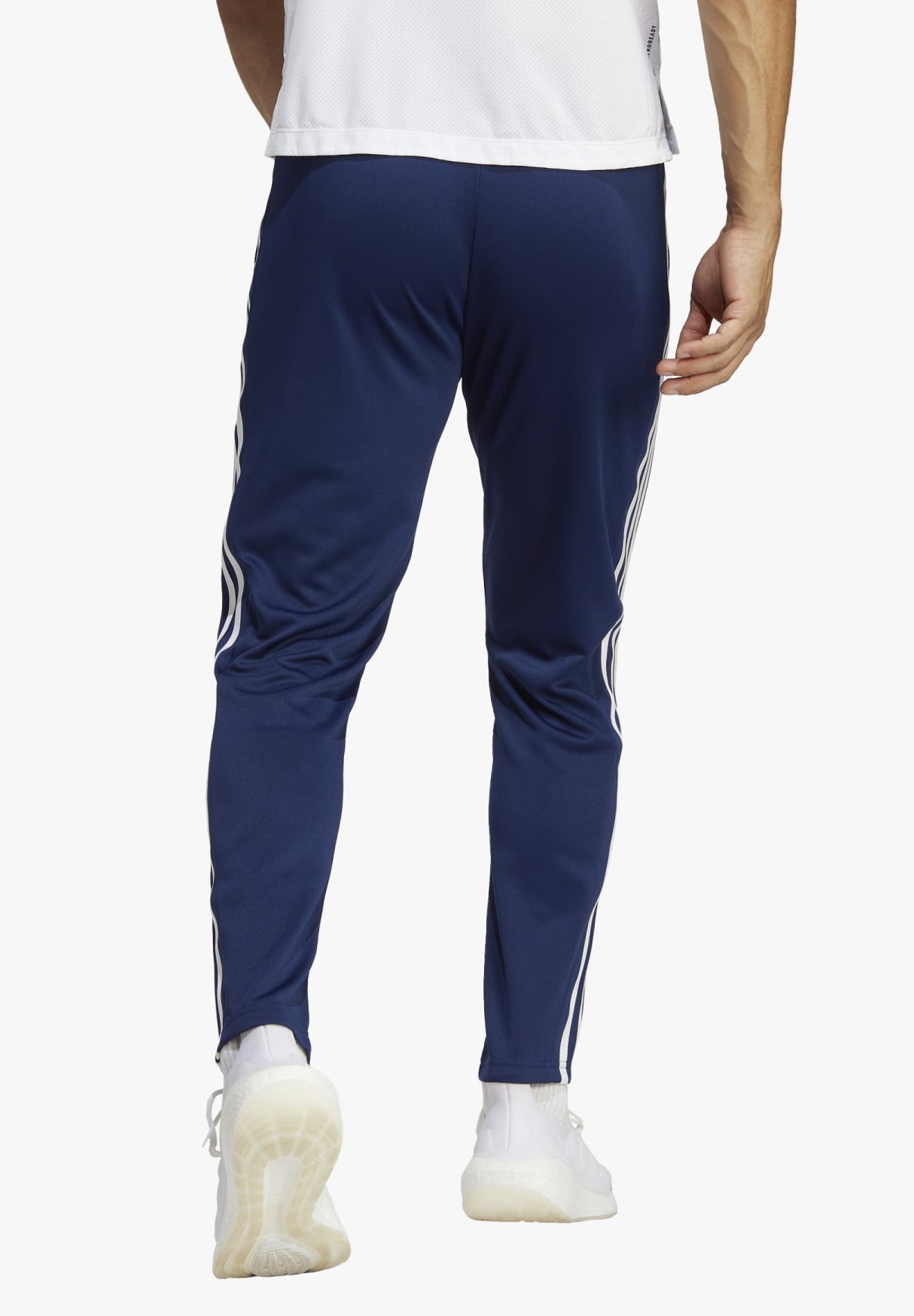 adidas Performance TRAIN ESSENTIALS 3-STRIPES - Trainingsbroek - donkerblauw/wit