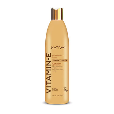 Kativa Vitamin-E Biotin Bamboo Balsam for fuktighet og reparasjon, 500 ml