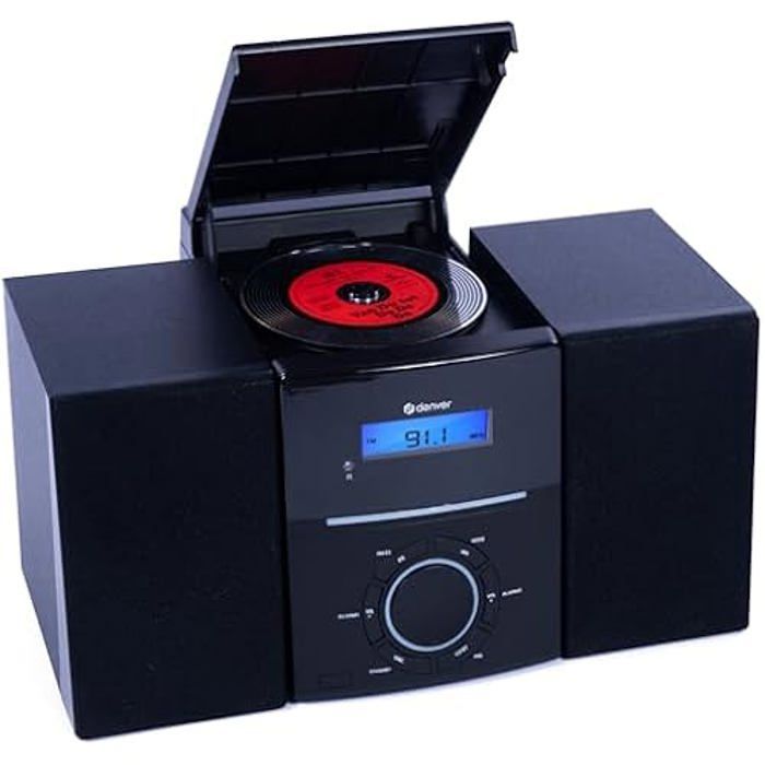 DENVER MCA240 Micro HiFi System - FM Radio - CD Player - Built-in Alarm Clock