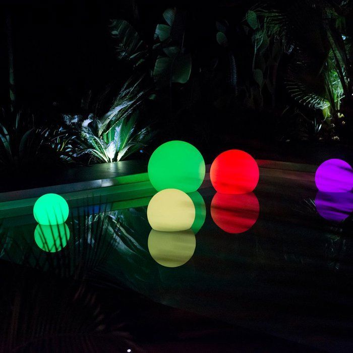 Boule lumineuse flottante - LUMISKY - BOBBY C40 - LED multicolore dimmable - Télécommande - Recharge induction - Ø40 cm