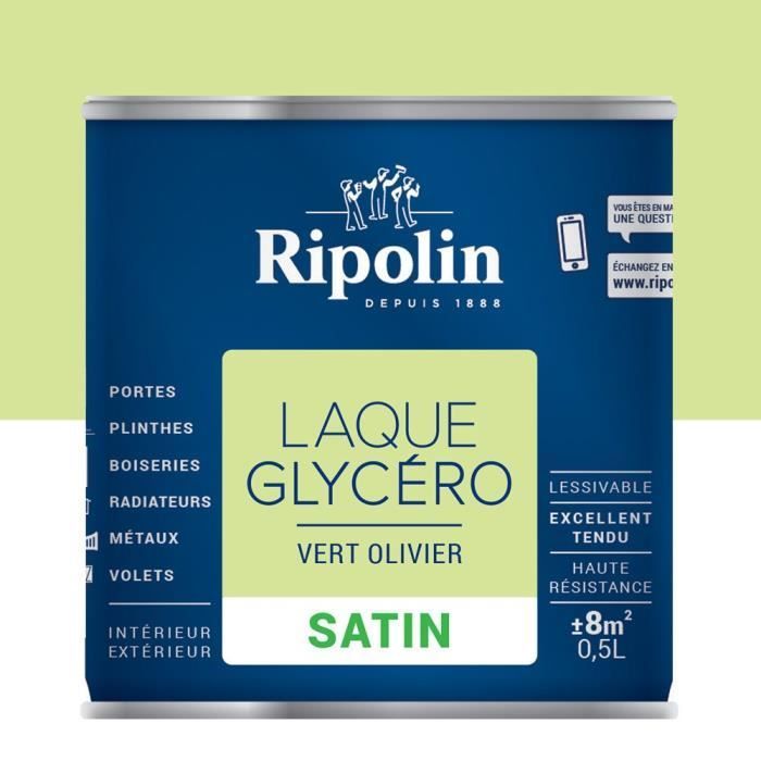 Verniz decorativo RIPOLIN Glycero para uso interno e externo - Verde Oliva acetinado, 0,5L