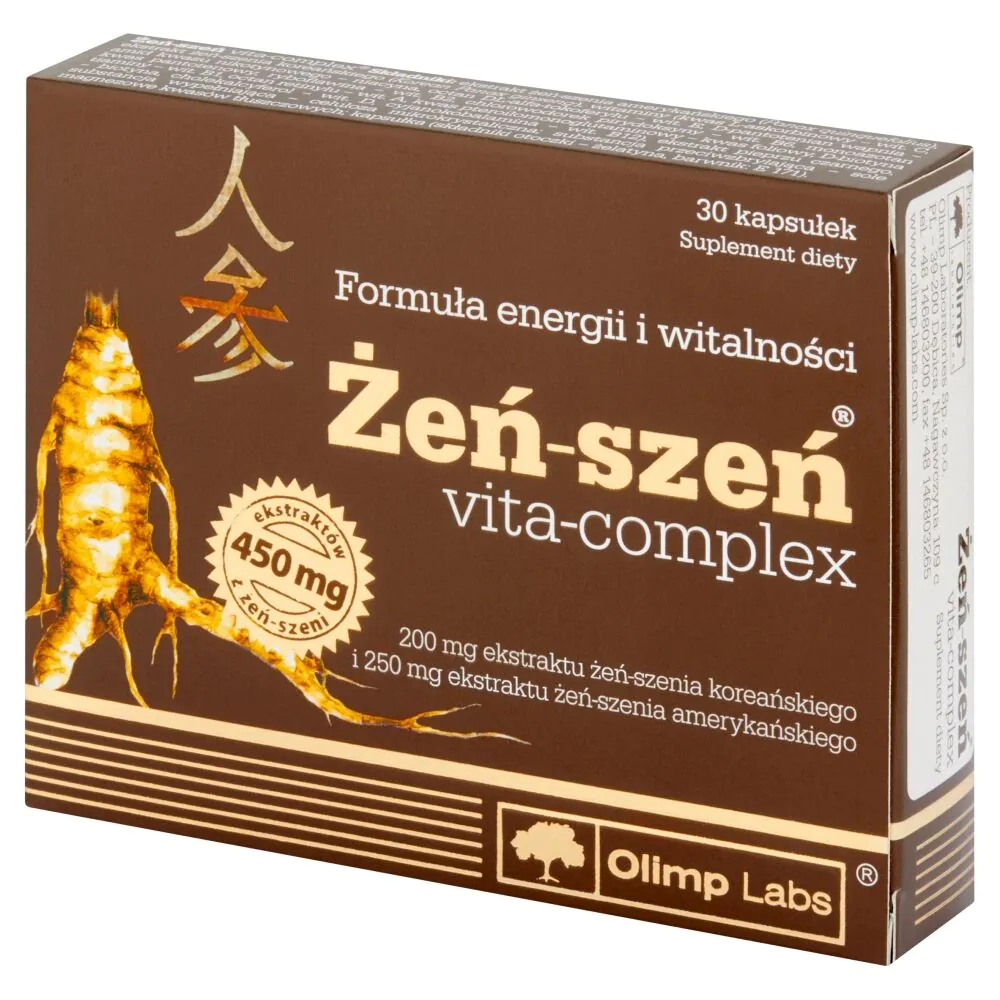 Olimp Żeń-szeń Vita Complex, Suplement diety na zwiększenie energii, Kapsułki
