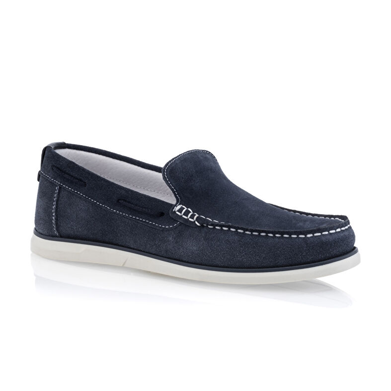 Mocasines/zapatos náuticos azules para hombre