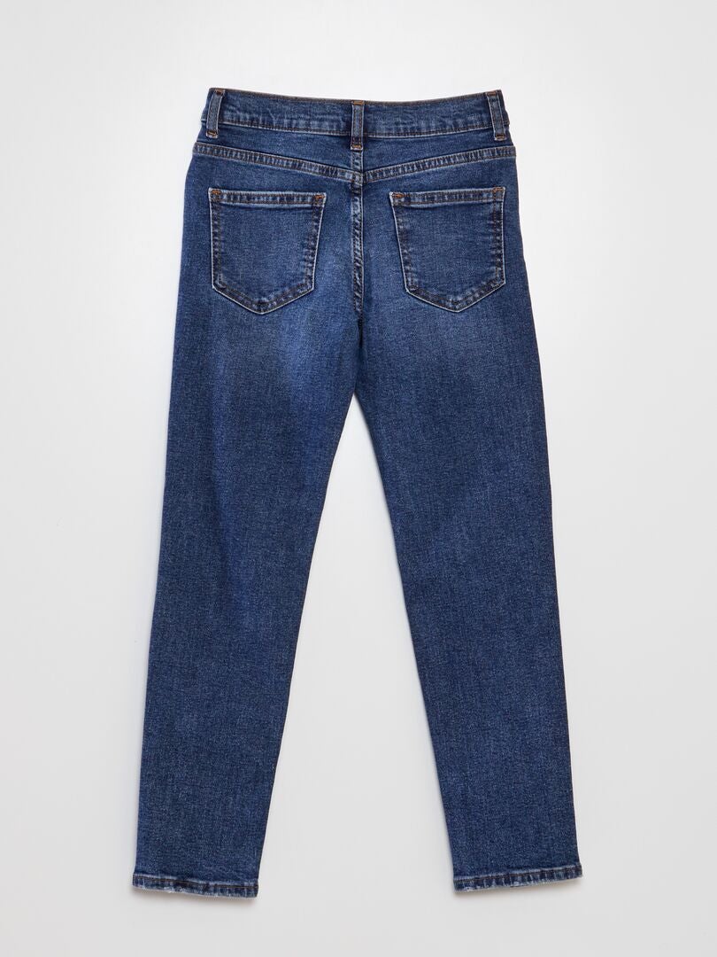 Slim fit jeans met 5 zakken - Maat L34 - Blauw