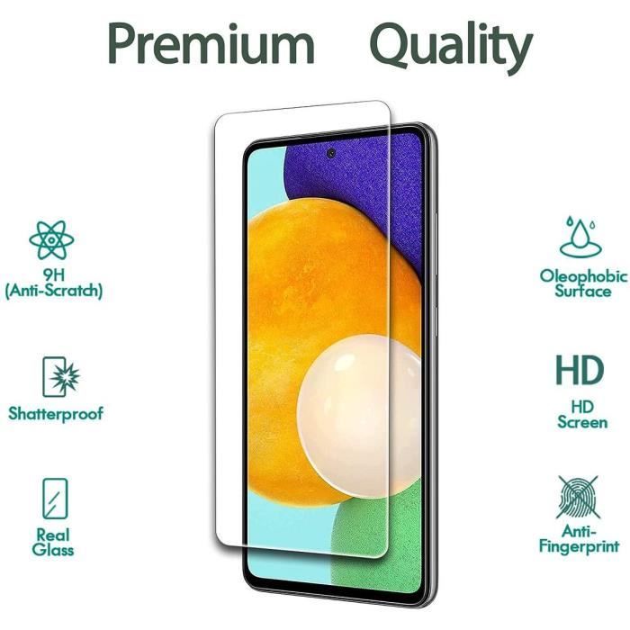 Pellicola protettiva in vetro temperato per Samsung Galaxy A52s 5G - Confezione da 2 - Trasparente - PROSHOP