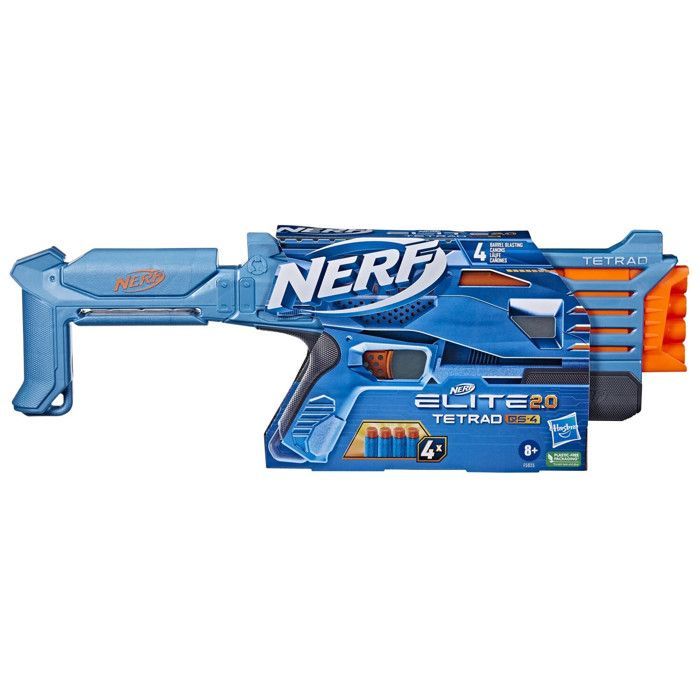 Nerf Elite 2.0 Tetrad Qs-4 Nerf Blaster Speelgoed