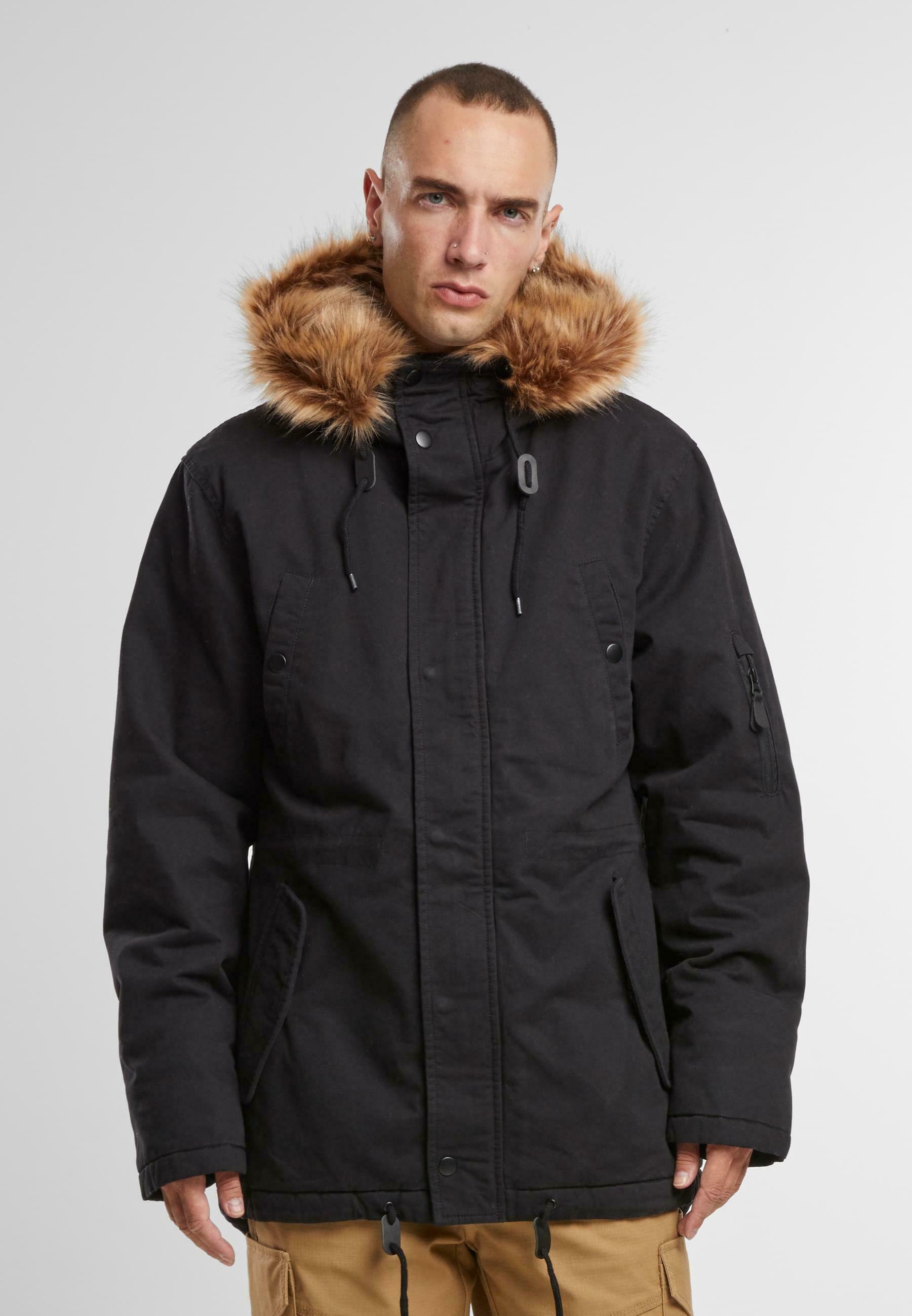 Brandit FISH TAIL - Cappotto invernale - nero