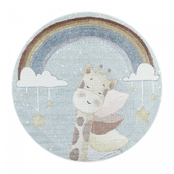 Dywan dziecięcy Lucky Żyrafa na chmurkach 160  x 160 koło