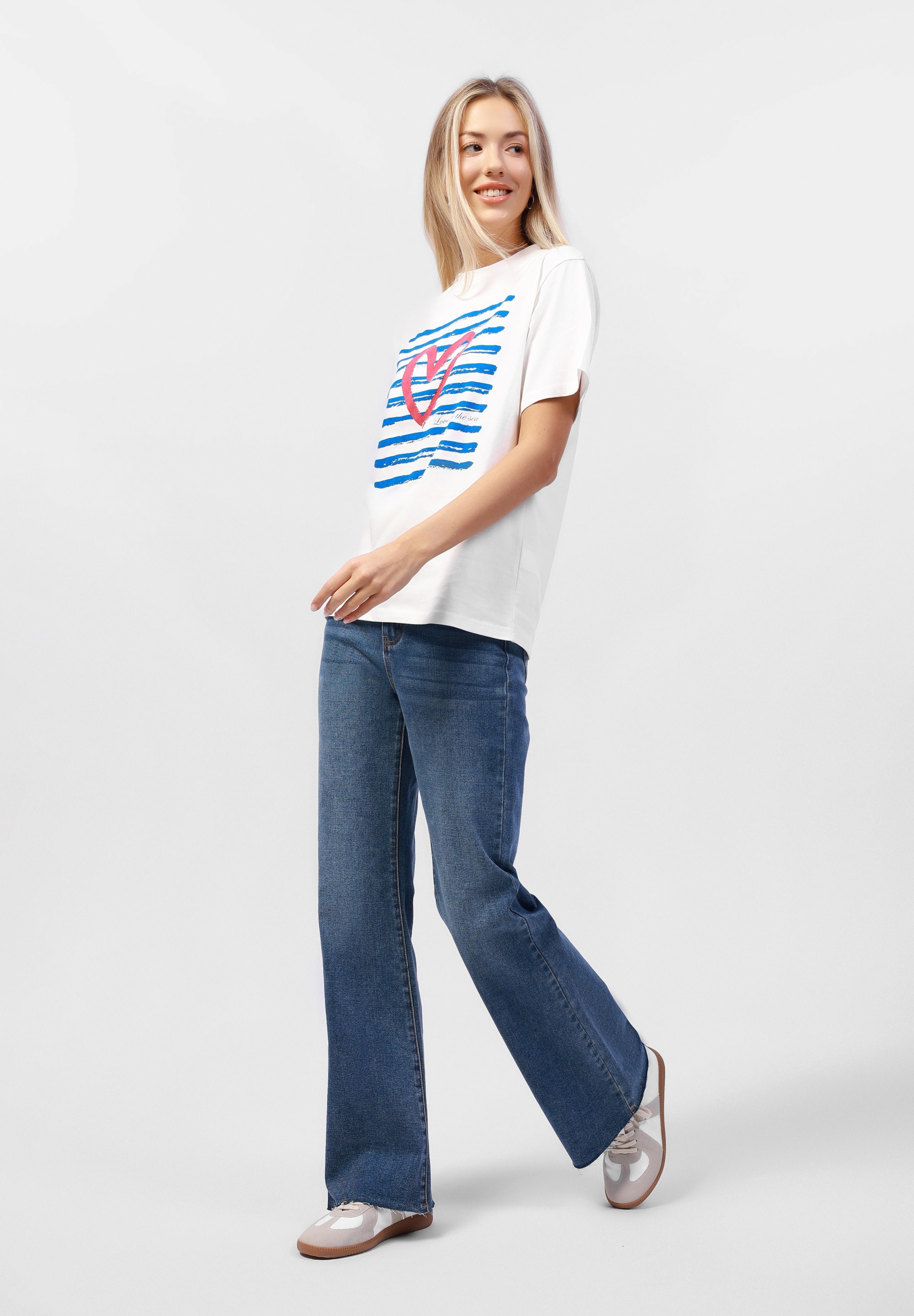 Anna Field T-shirt met print - crème