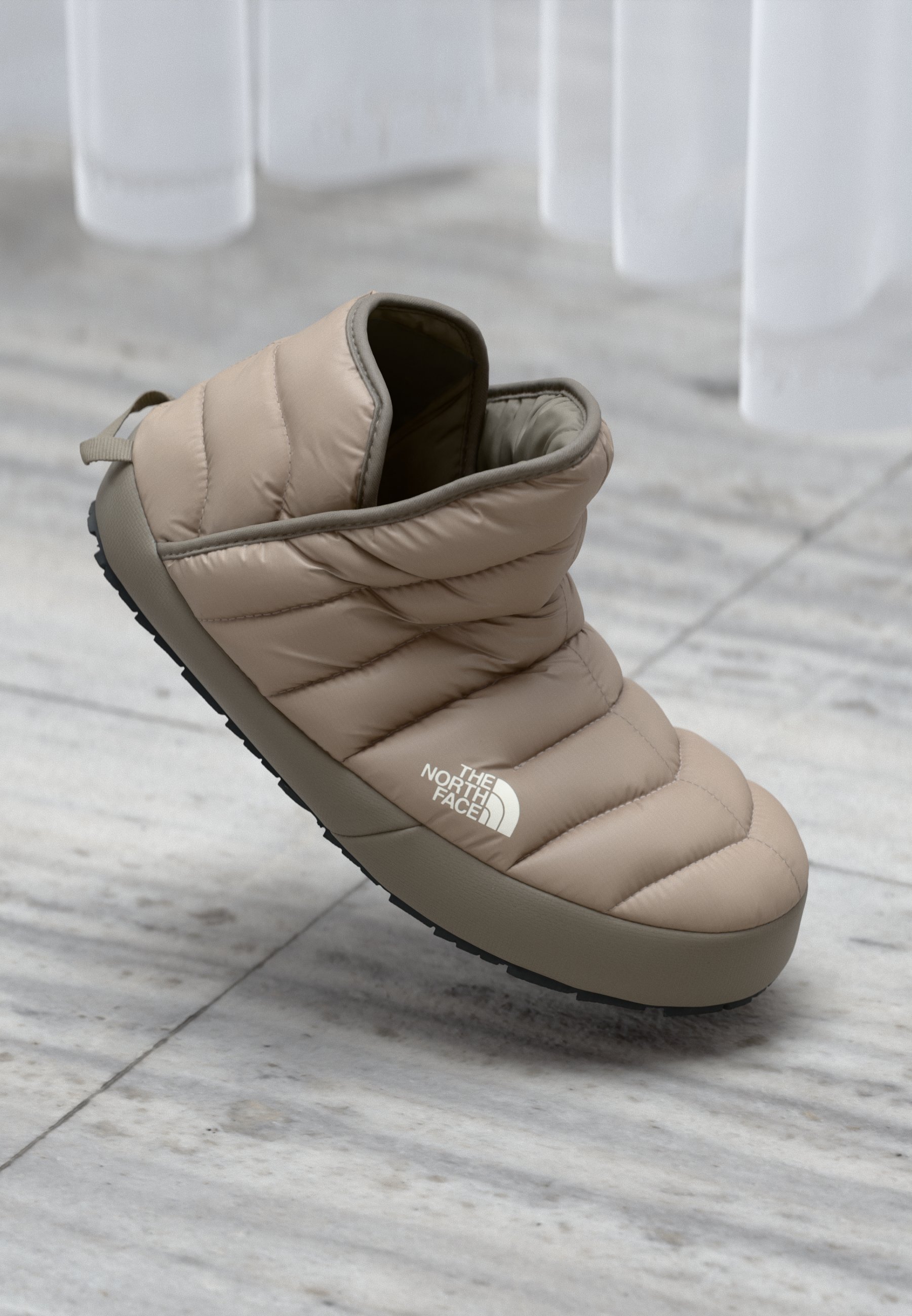 The North Face THERMOBALL TRACTION BOOTIE - Winterlaarzen - paddenstoelgrijs/mokkabruin