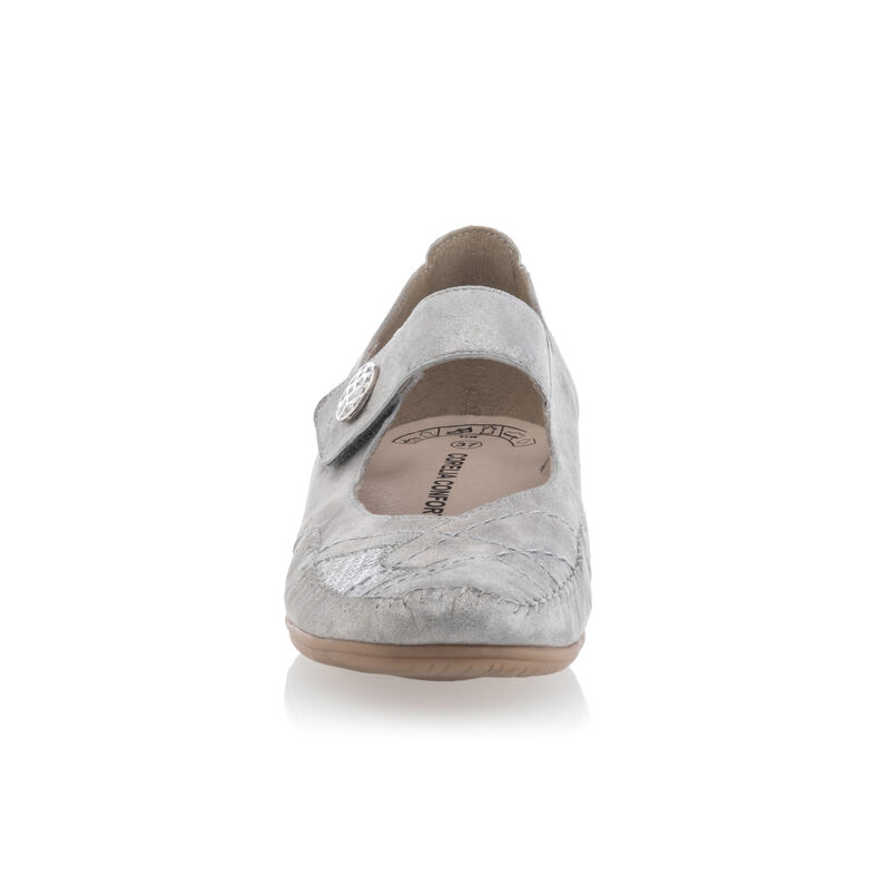 Zapatos cómodos para mujer, color gris.