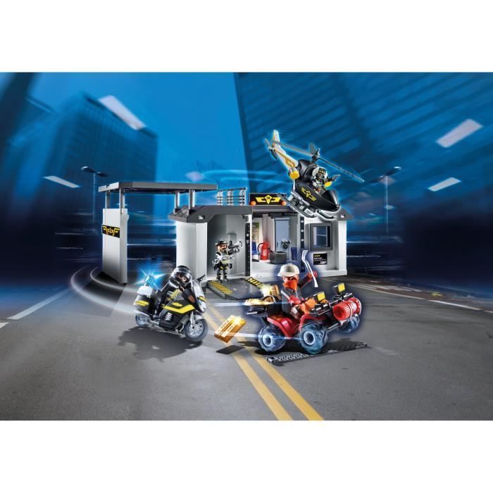 PLAYMOBIL 70338 - City Action - Quartier général transportable policiers d'élite