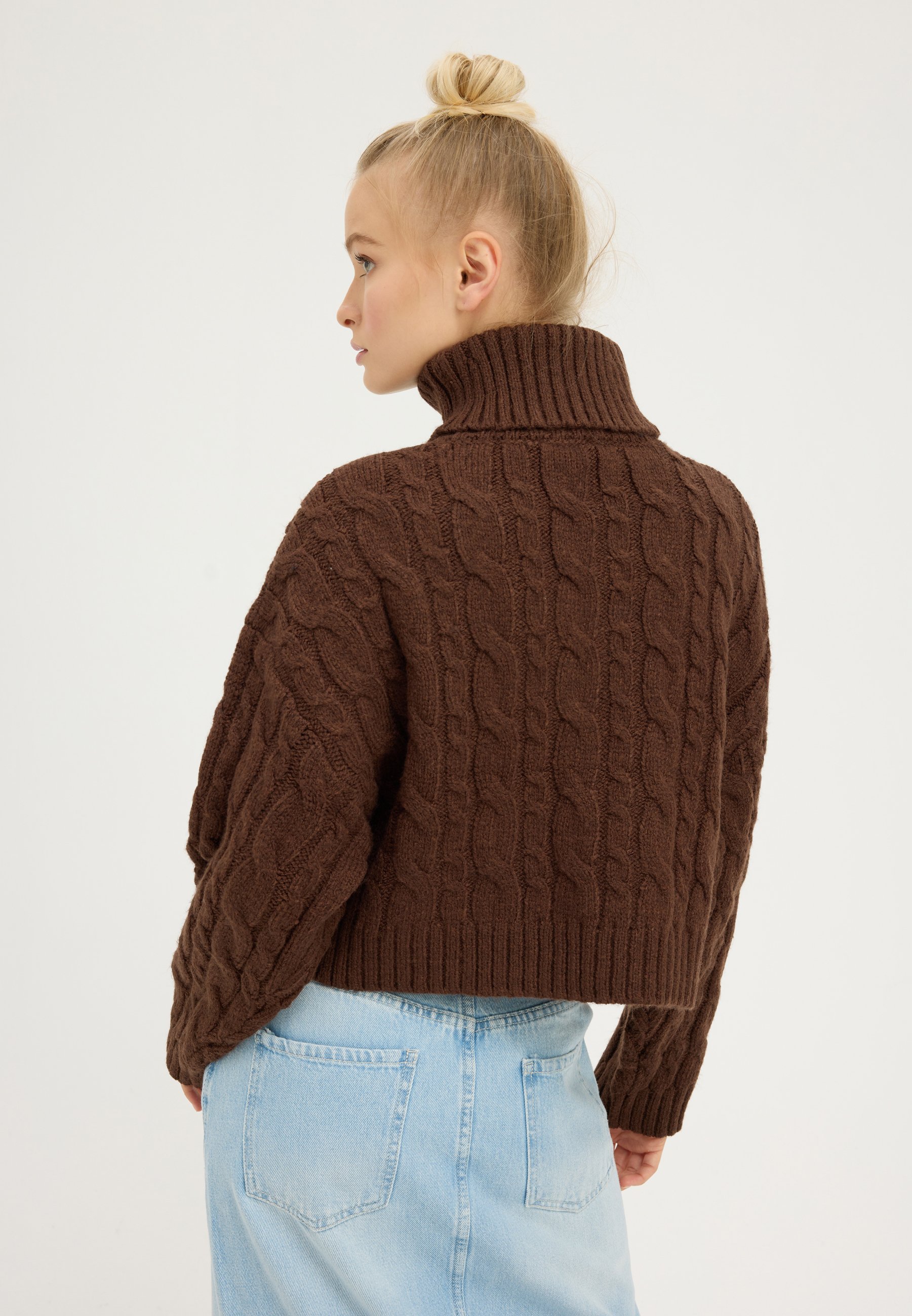 Pull Even&Odd - marron foncé