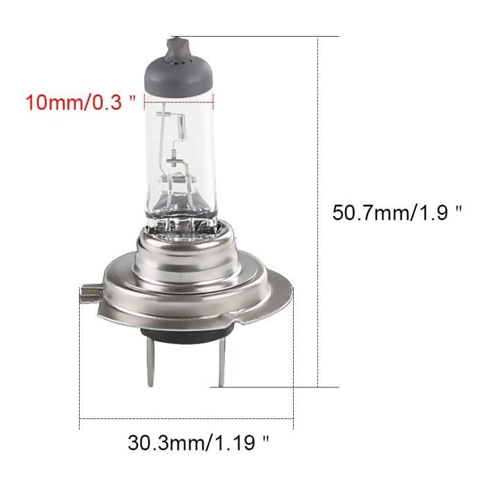 Set van 4 H7-lampen voor autokoplampen 24V 100W 7500K Xenon Gas Halogeen Witte Autolamp Kwartslamp