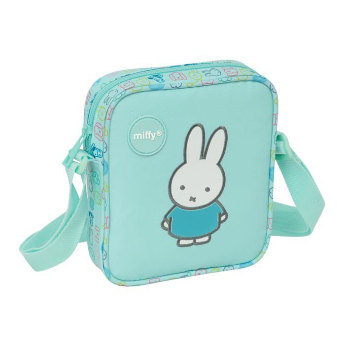 Kleine kinderschoudertas - Safta - Pastelblauw - 16x4x18 cm - Polyester - Verstelbare schouderband - Ritssluiting