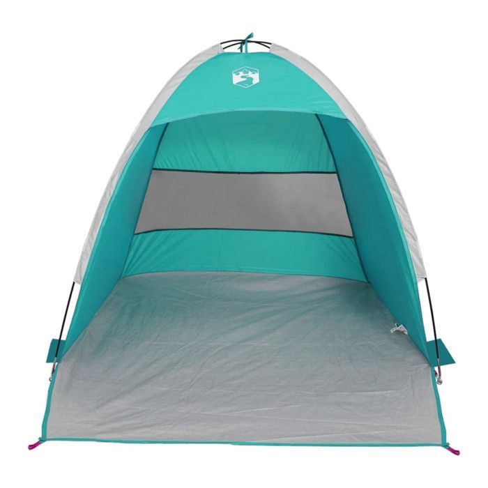 vidaXL Tienda de playa impermeable verde para 3 personas, tienda de campaña, tienda de jardín, refugio exterior, tienda de camping, refugio 4009456