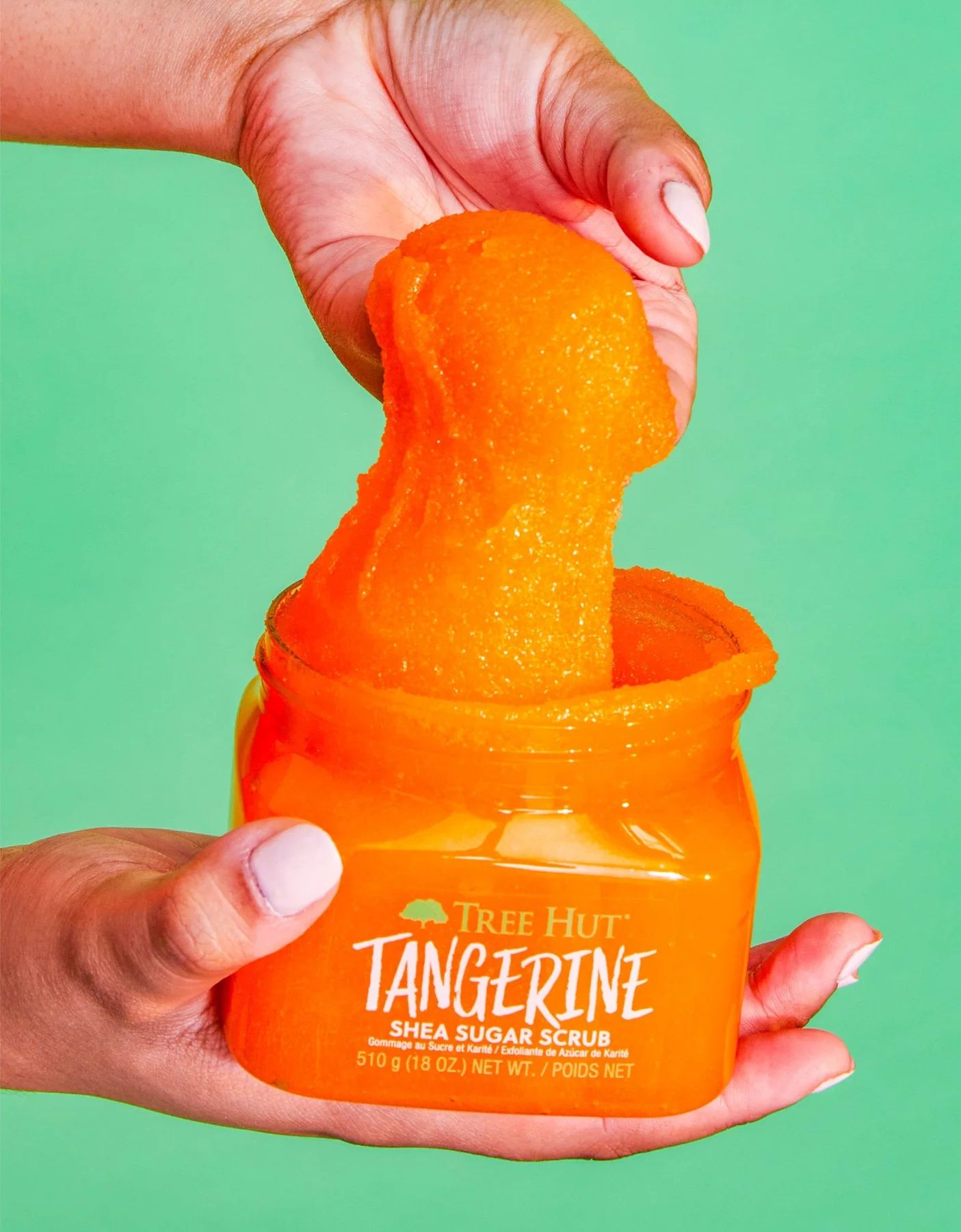 Piling za tijelo od mandarina i shea šećera Piling za tijelo