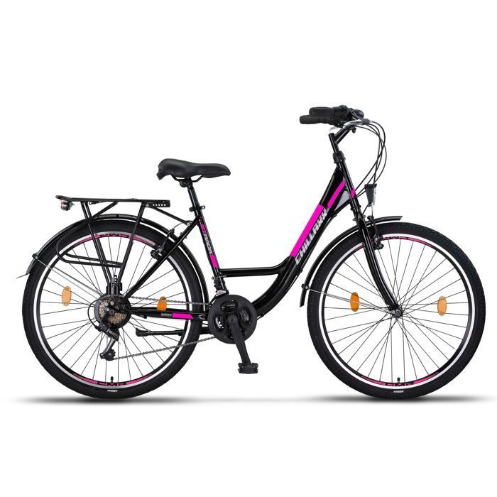 Citybike - CHILLAXX Strada - 26 pouces  21 vitesses - Noir - V-Bremse