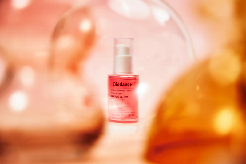Sérum de peptídeos de colágeno Biodance Pore Perfecting: sérum regenerador e hidratante para poros dilatados e rugas.