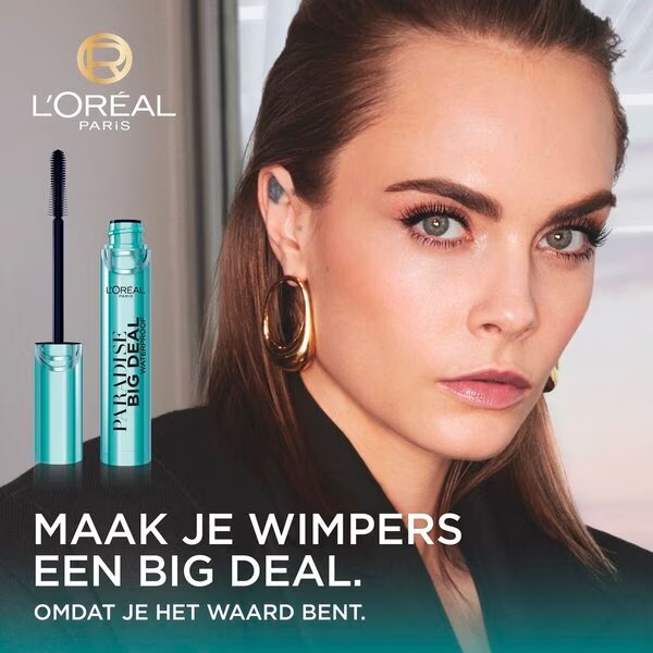 L'Oréal Paris Paradise Big Deal crna vodootporna maskara<br>9,9 ml