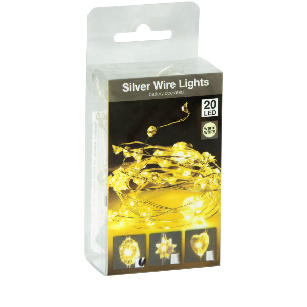 Lampki 20 Led Na Baterie Dekoracja Na Boże Narodzenie 95 Cm
