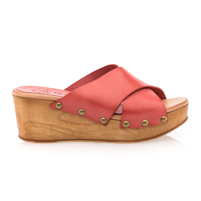 Zuecos/mules rosas para mujer