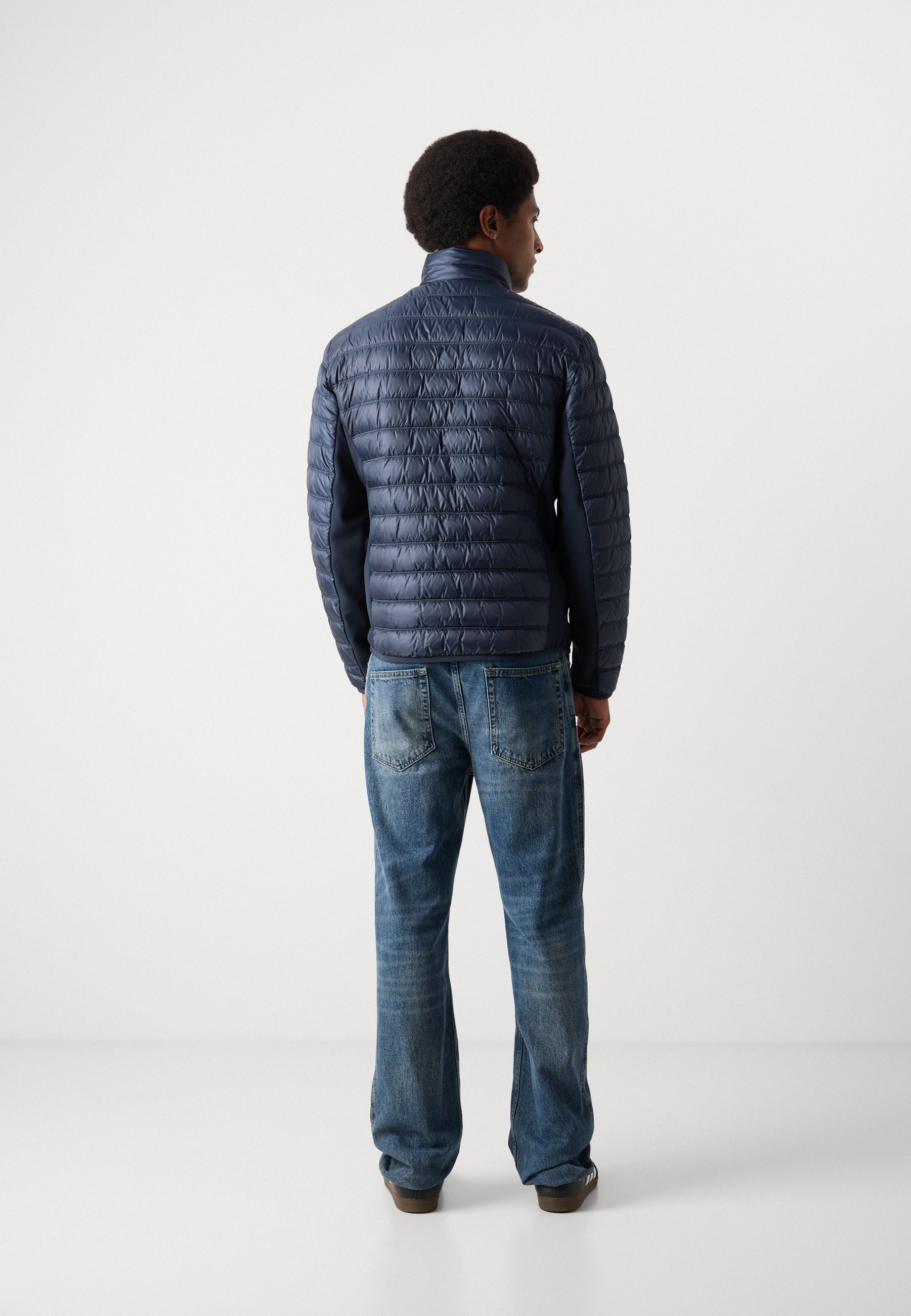 Marc O'Polo HYBRID STAND UP COLLAR JACKET - Lichte jas - donkerblauw