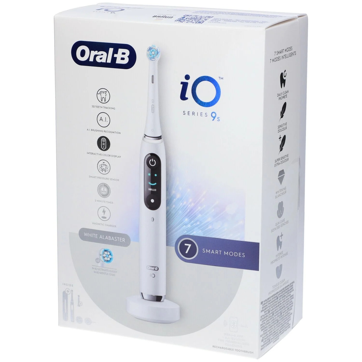 Oral-B Oralb Io 9 witte tandenborstel + 2 navullingen