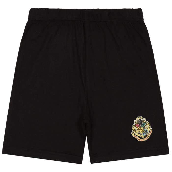 Harry Potter Platforma 9 3/4 Pyjama garçon, pyjama d'été pour garçon, bordeaux et noir