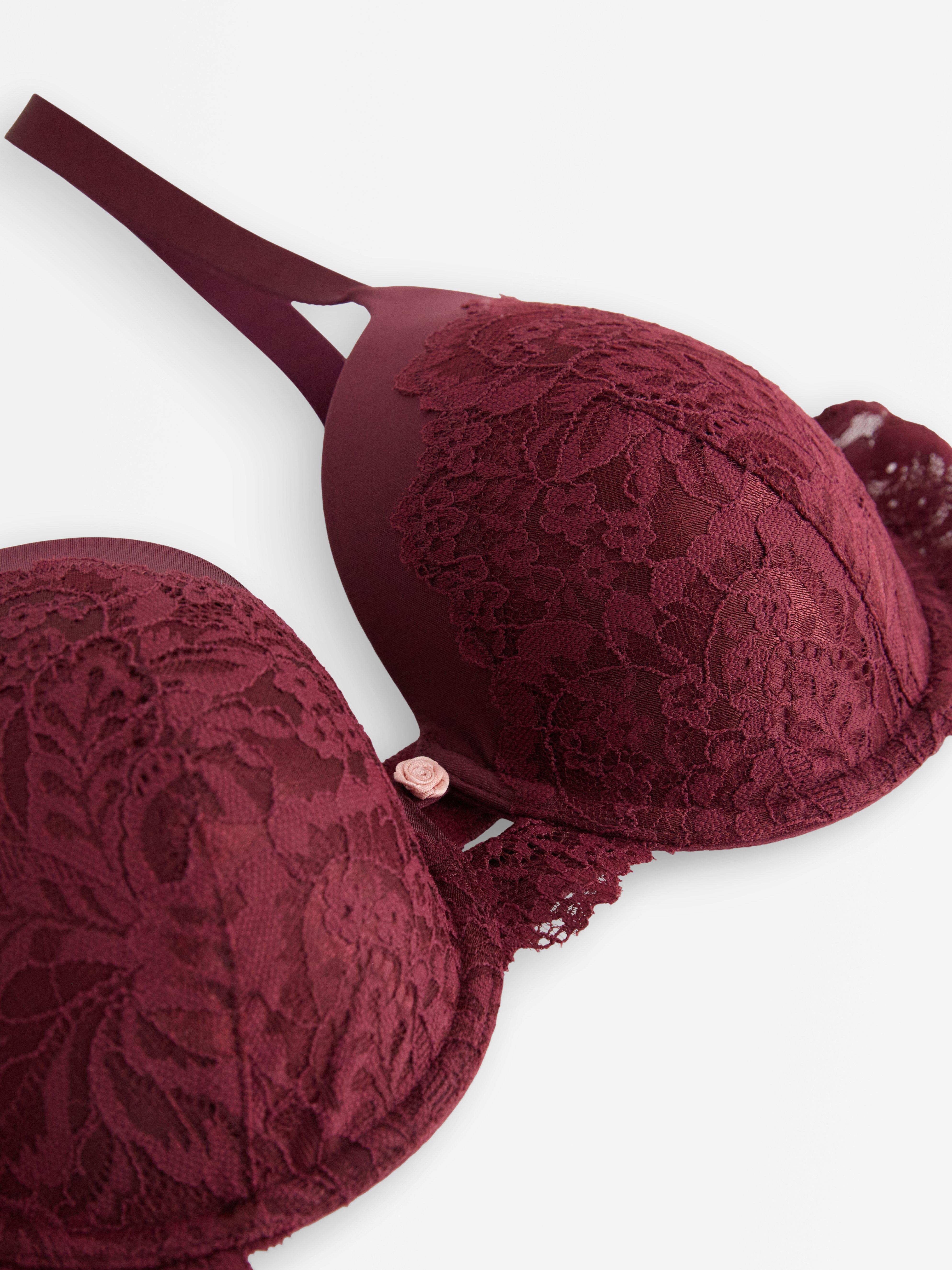 Soutien-gorge t-shirt Dahlia rouge foncé poussiéreux