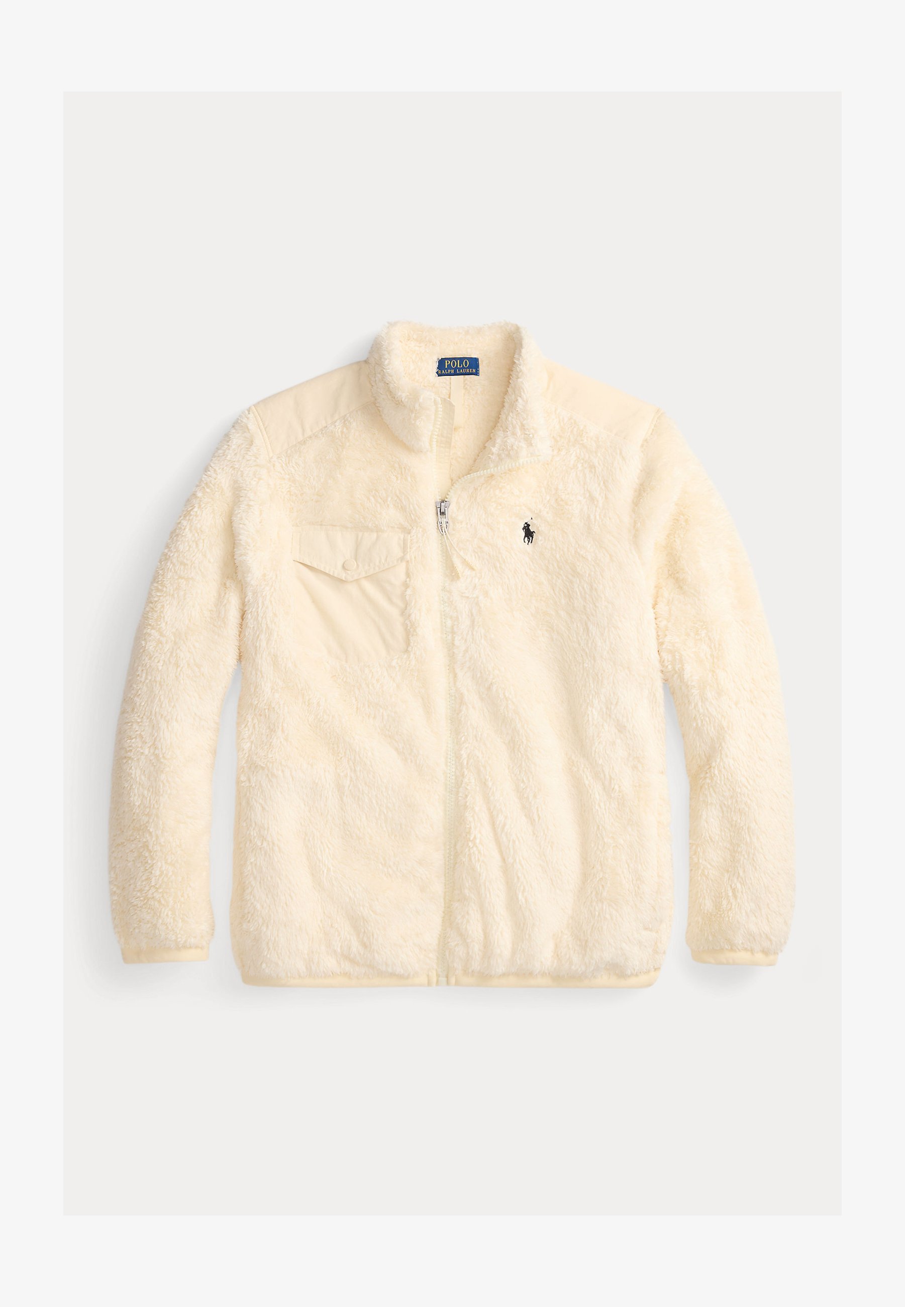 Veste polaire bouclée Polo Ralph Lauren - Sweat-shirt zippé - Crème Andover