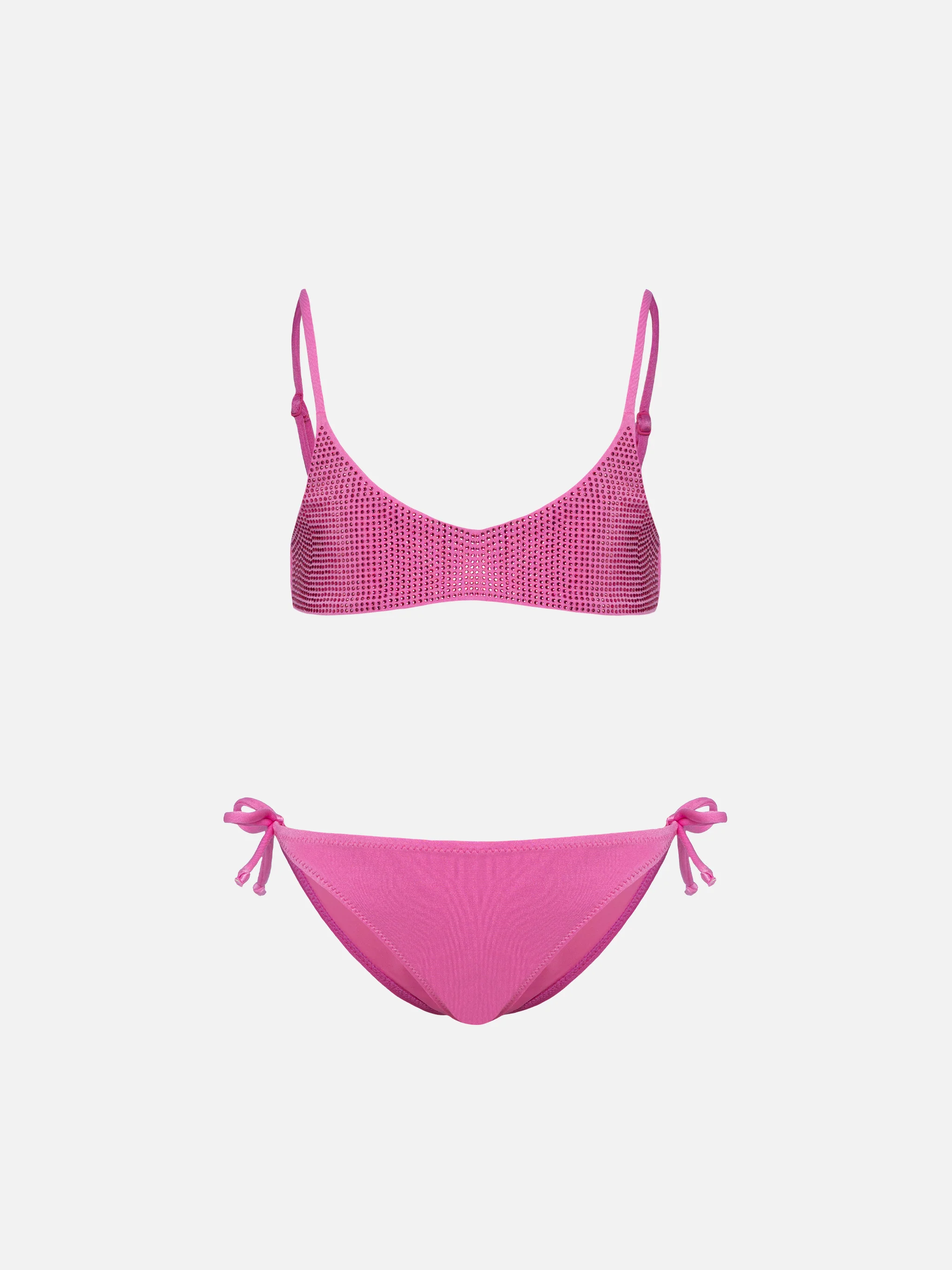 Bikinibralette Paloma Jr rosa con strass