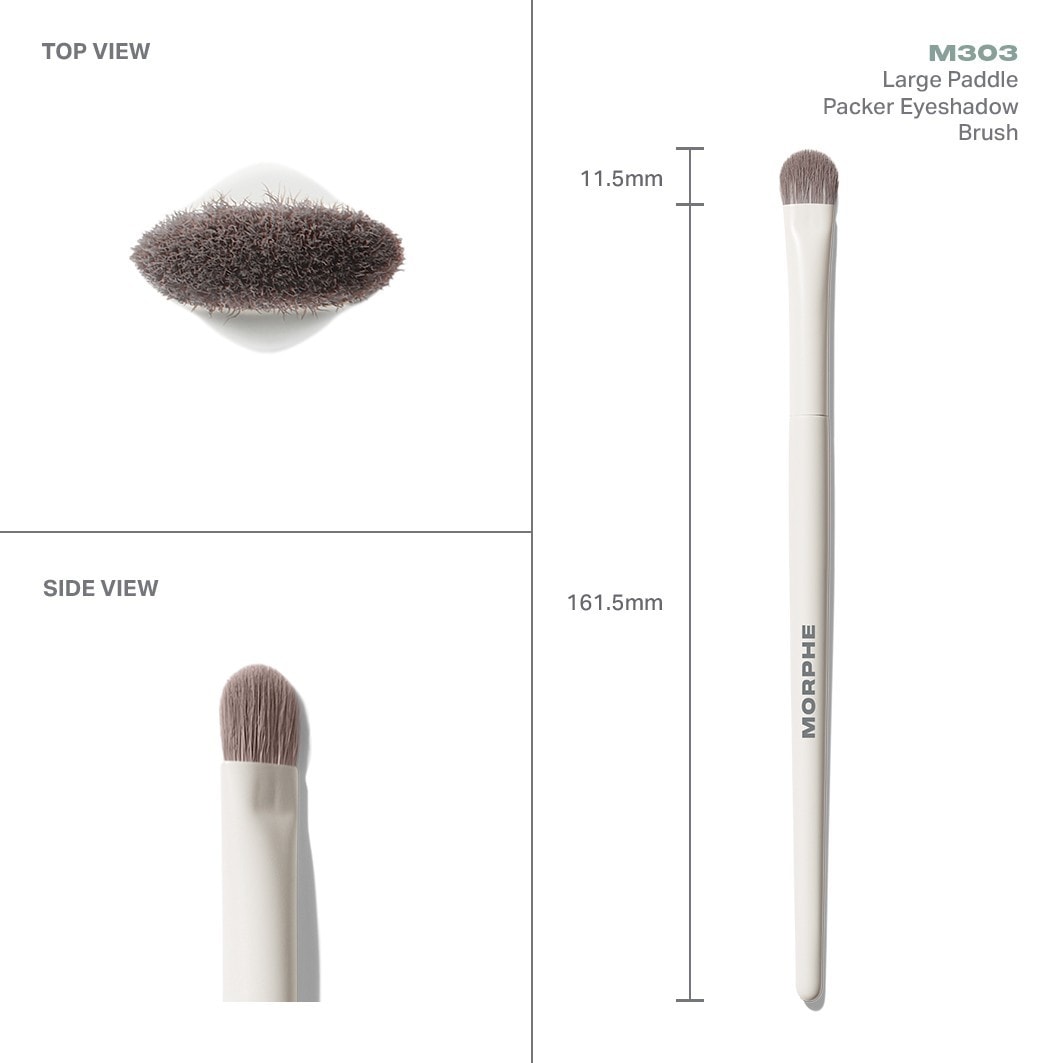 Brocha para sombras de ojos Morphe M303, brocha grande tipo paleta - 1 unidad