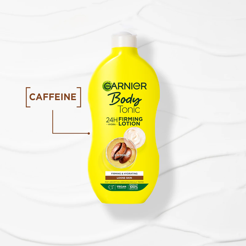 Garnier Body Tonic, leite corporal hidratante e firmador